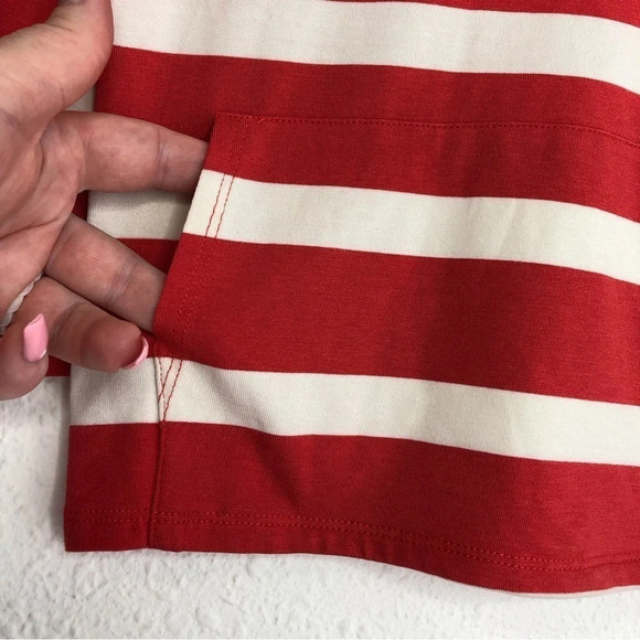NWT Egg by Susan Lazar shirt long sleeve hoodie jersey red stripe size 2T - Picture 8 of 8